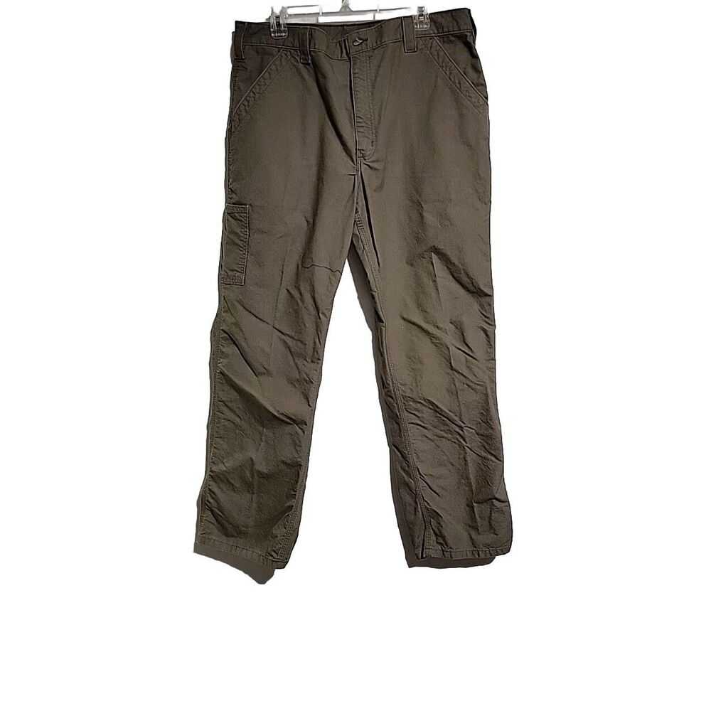 Carhartt Original Dungaree Fit Pants B151-LBR Men Sz 38x32 Canvas Desert Tan